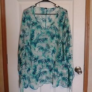 Lane Bryant Flowy tropical top